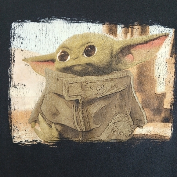 (#362) Baby Yoda Old Navy Star Wars Black T-Shirt Size XS - Picture 2 of 8